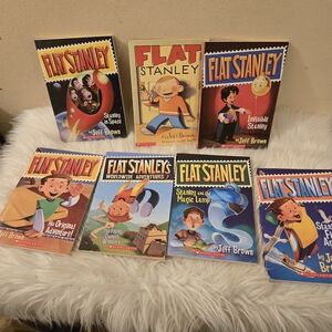 Flat Stanley Collection Classic Kids  Books Jeff Brown Set 7